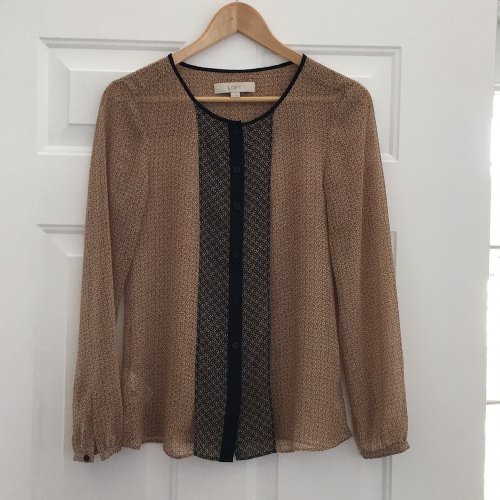 Anne Taylor Loft sheer top